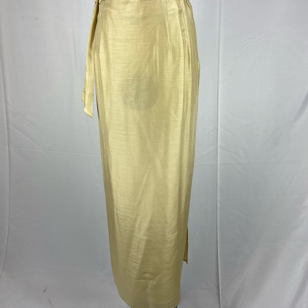 Ralph Lauren Purple Label Light Yellow Maxi Skirt